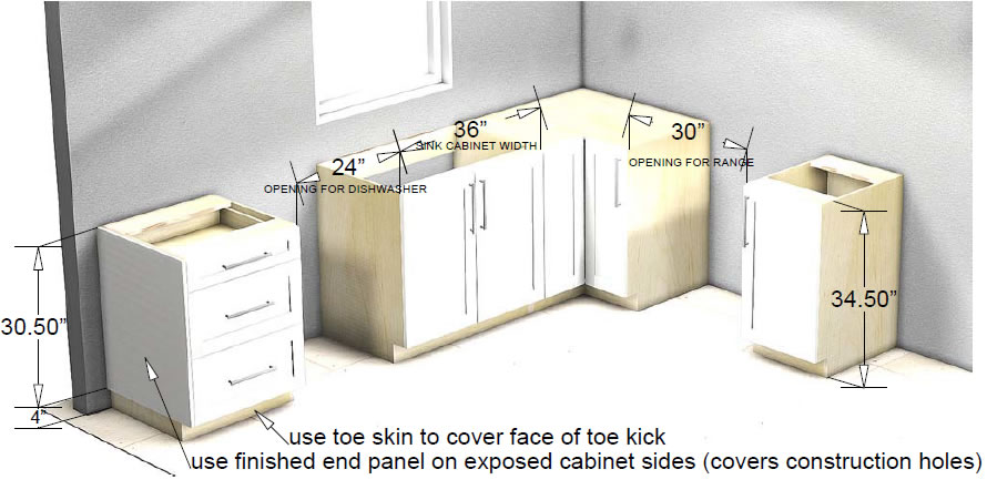 base cabinet layout