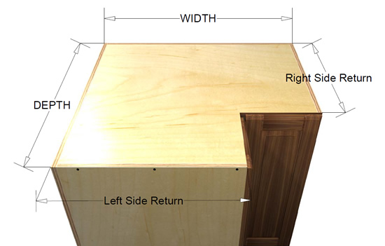 90 degree base cabinet with adjustable shelf